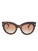 TOM FORD Eyewear lunettes de soleil Lucilla à monture papillon - Marron - thumbnail