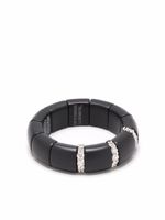 Roberto Demeglio bague Domino en or blanc 18ct ornée de diamants - Noir