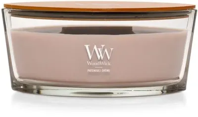 WoodWick ellipse candle patchouli créme