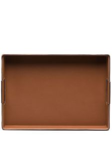 Ralph Lauren Home petit plateau Wyatt en cuir - Marron