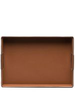 Ralph Lauren Home petit plateau Wyatt en cuir - Marron