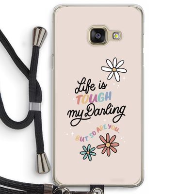 Tough Life: Samsung Galaxy A3 (2016) Transparant Hoesje met koord