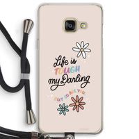 Tough Life: Samsung Galaxy A3 (2016) Transparant Hoesje met koord
