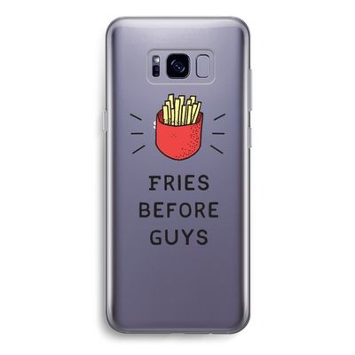 Fries before guys: Samsung Galaxy S8 Transparant Hoesje