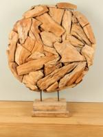 Round Wood on Stand