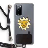 Kleine leeuw: Samsung Galaxy S20 FE / S20 FE 5G Transparant Hoesje met koord
