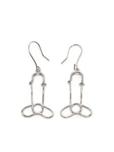 JW Anderson boucles d'oreilles à détail d'épingle - Argent