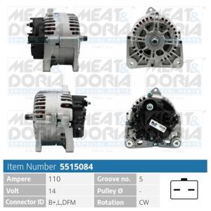 Meat Doria Alternator/Dynamo 5515084