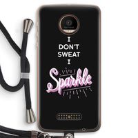 Sparkle quote: Motorola Moto Z Force Transparant Hoesje met koord