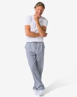 HEMA Herenpyjamabroek Flanel Ruiten Donkerblauw (donkerblauw)