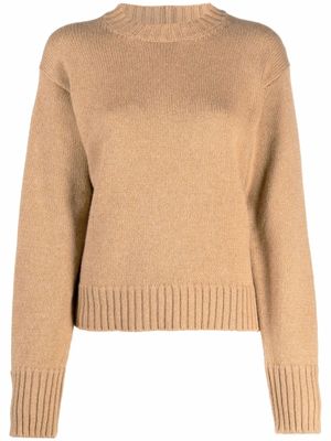 Jil Sander pull en maille - Marron
