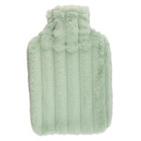 Warmwaterkruik - mintgroen - 1,75L - fluffy pluche hoes - bedkruik - kruik - kruik met hoes Warmwaterkruik - mintgroen - 1,75L - fluffy pluche hoes - bedkruik - kruik - kruik met hoes