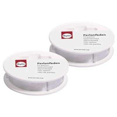 Nylon draad - 2x - wit - 0,15 mm - 50 m - hobby draad - sieraden maken - knutselen