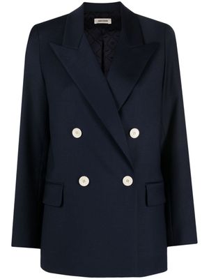 Zadig&Voltaire blazer View à boutonnière croisée - Bleu
