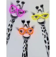 Muurschilderij (LED Neon) - 'Giraffe' Small Muurschilderij (LED Neon) - 'Giraffe' Small