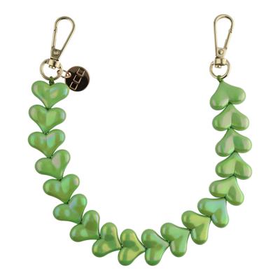 Telefoonkoord Heart - Appelgroen - Goud Telefoonkoord Heart - Appelgroen - Goud