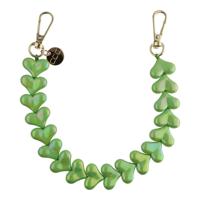 Telefoonkoord Heart - Appelgroen - Goud Telefoonkoord Heart - Appelgroen - Goud