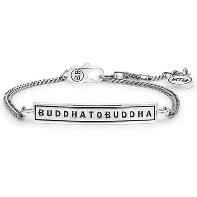 Buddha to Buddha 901 Enkelbandje Essential Logo zilver S 17-21 cm