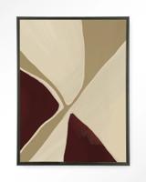 Urban Cotton Wandkleed 'Pandora' 80 x 110cm in Floating Frame - black