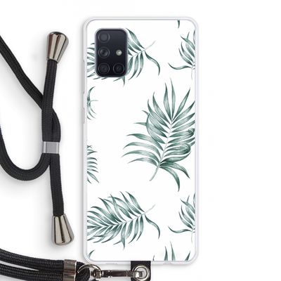 Simple leaves: Samsung Galaxy A71 Transparant Hoesje met koord
