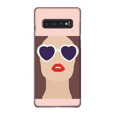 Red lips: Samsung Galaxy S10 4G Volledig Geprint Hoesje