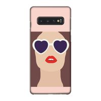 Red lips: Samsung Galaxy S10 4G Volledig Geprint Hoesje