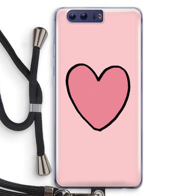 Hartje: Honor 9 Transparant Hoesje met koord