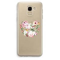 GRL PWR Flower: Samsung Galaxy J6 (2018) Transparant Hoesje
