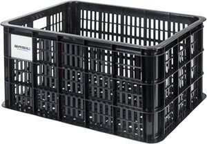 Basil Krat groot 40l mik zwart gerecycled