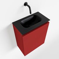 Toiletmeubel Mondiaz Ture | 40 cm | Meubelkleur Fire | Eden wastafel Urban Midden | Zonder kraangat
