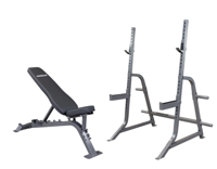 PowerLine OP IS OP - Multipress Homegym Combodeal - Rack en Adjustable Bench