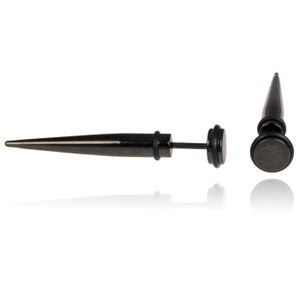 Titanium Stud oorbellen Spike Zwart