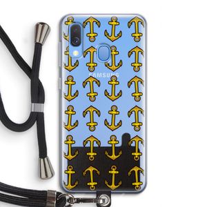 Musketon Anchor: Samsung Galaxy A40 Transparant Hoesje met koord