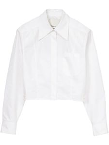 3.1 Phillip Lim chemise crop à manches longues - Blanc