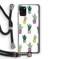 Sanseveria: Samsung Galaxy A31 Transparant Hoesje met koord