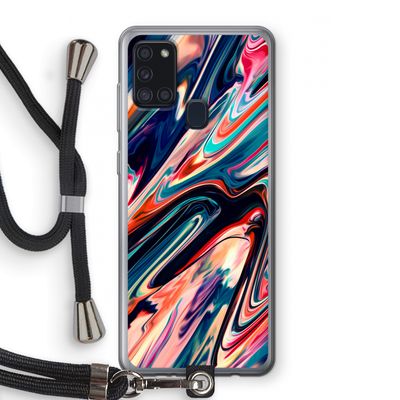 Quantum Being: Samsung Galaxy A21s Transparant Hoesje met koord