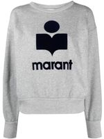 MARANT ÉTOILE sweat Mobyli à logo strassé - Gris