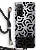 Crazy pattern: Xiaomi Mi 10T 5G Transparant Hoesje met koord