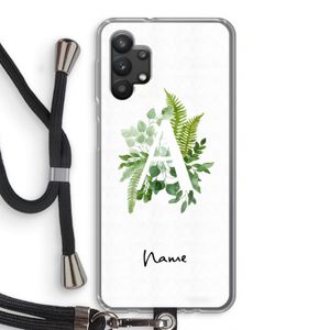 Green Brush: Samsung Galaxy A32 5G Transparant Hoesje met koord
