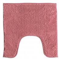 WC/Toilet Badkamerkleedje/badmat - voor op de vloer - oud roze - 49 x 49 cm