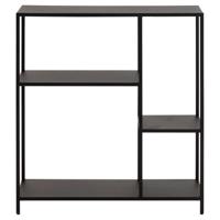 Leen Bakker - Boekenkast Jaxx - 86x79,5x30 Cm - Staal - Zwart