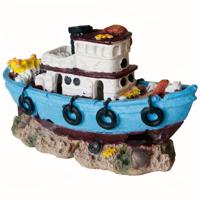 Superfish Deco Led Scheepswrak Klein - Handgeschilderde Aquarium Decor met Verlichting