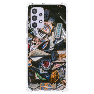Samsung Galaxy A32 4G | A32 5G Enterprise Editie Anti-shock Hoesje met foto Badges Samsung Galaxy A32 4G | A32 5G Enterprise Editie Anti-shock Hoesje met foto Badges
