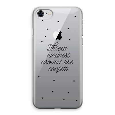 Confetti: iPhone 8 Transparant Hoesje