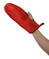 TRIXIE PLUIZENHANDSCHOEN DUBBELZIJDIG ROOD 25 CM 3 ST - thumbnail