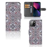 iPhone 13 Mini | Bookcase | Flower Tiles