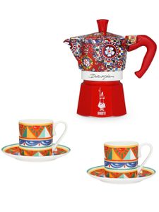 Dolce & Gabbana x Bialetti cafetière Moka Express et tasses à expresso - Rouge