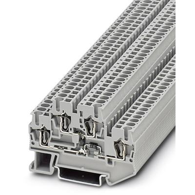Phoenix Contact STTB 2,5-2DIO/O-UL/UR-UL 3031584 Componentenserieklem Aantal polen: 4 0.08 mm² 2.5 mm² Grijs 50 stuk(s)