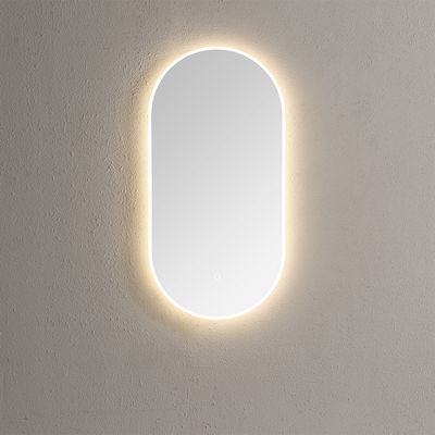Spiegel Sanilux Ovaal Met Direct LED 3 Kleuren Instelbaar 90x45 cm Sanilux