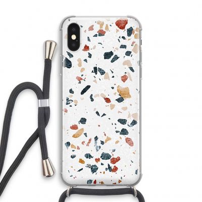 Terrazzo N°4: iPhone XS Transparant Hoesje met koord